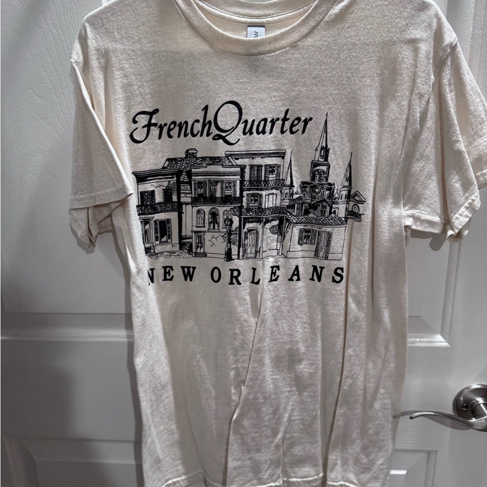 French Quarter New Orleans Cream T-Shirt